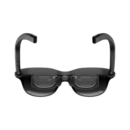 RayNeo GT AR glasses with prescription inserts fitted