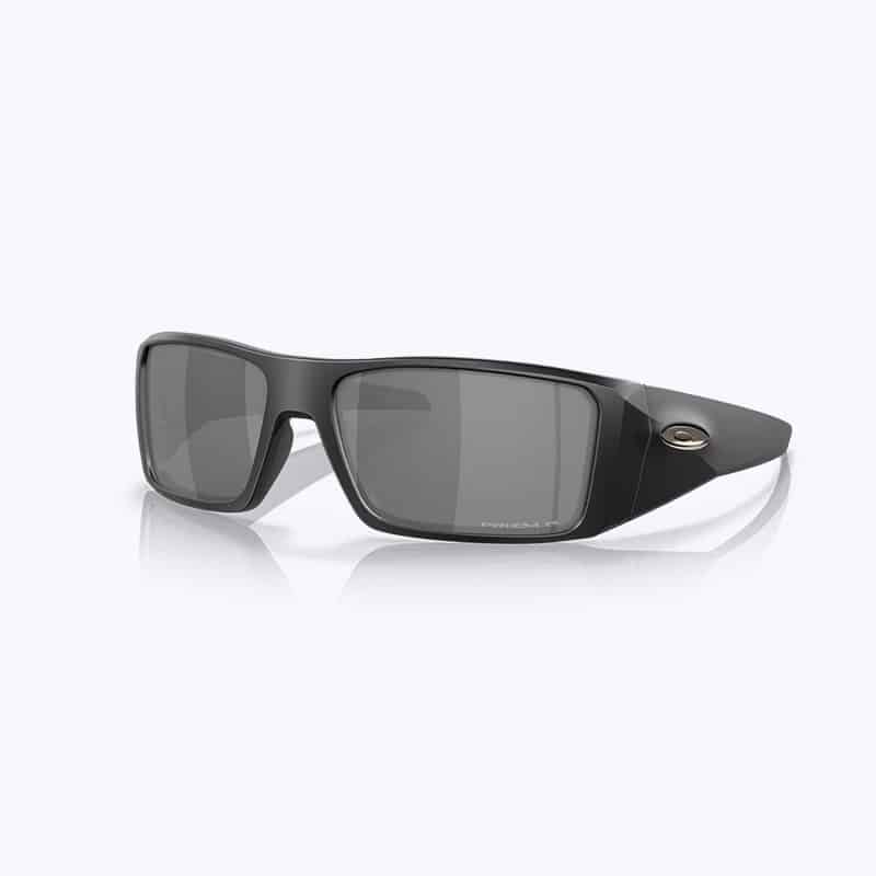 matte-black oakley heliostat prescription sunglasses